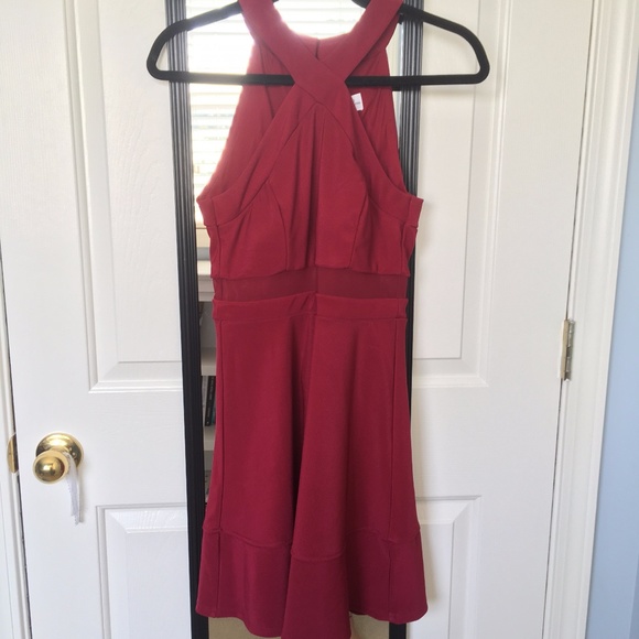 honey and rosie burgundy dress